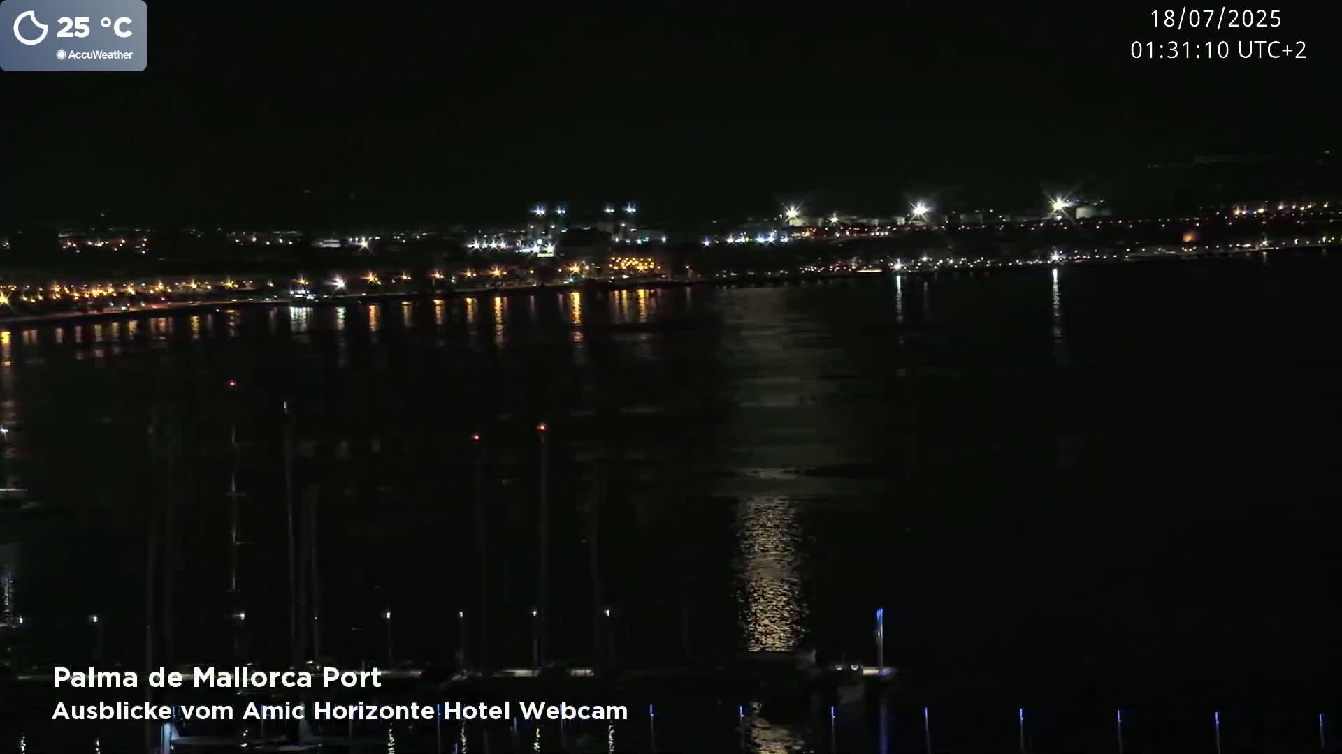 Palma de Mallorca City & Harbor Live Cam - Palma de mallorca, Balearic Islands, Spain