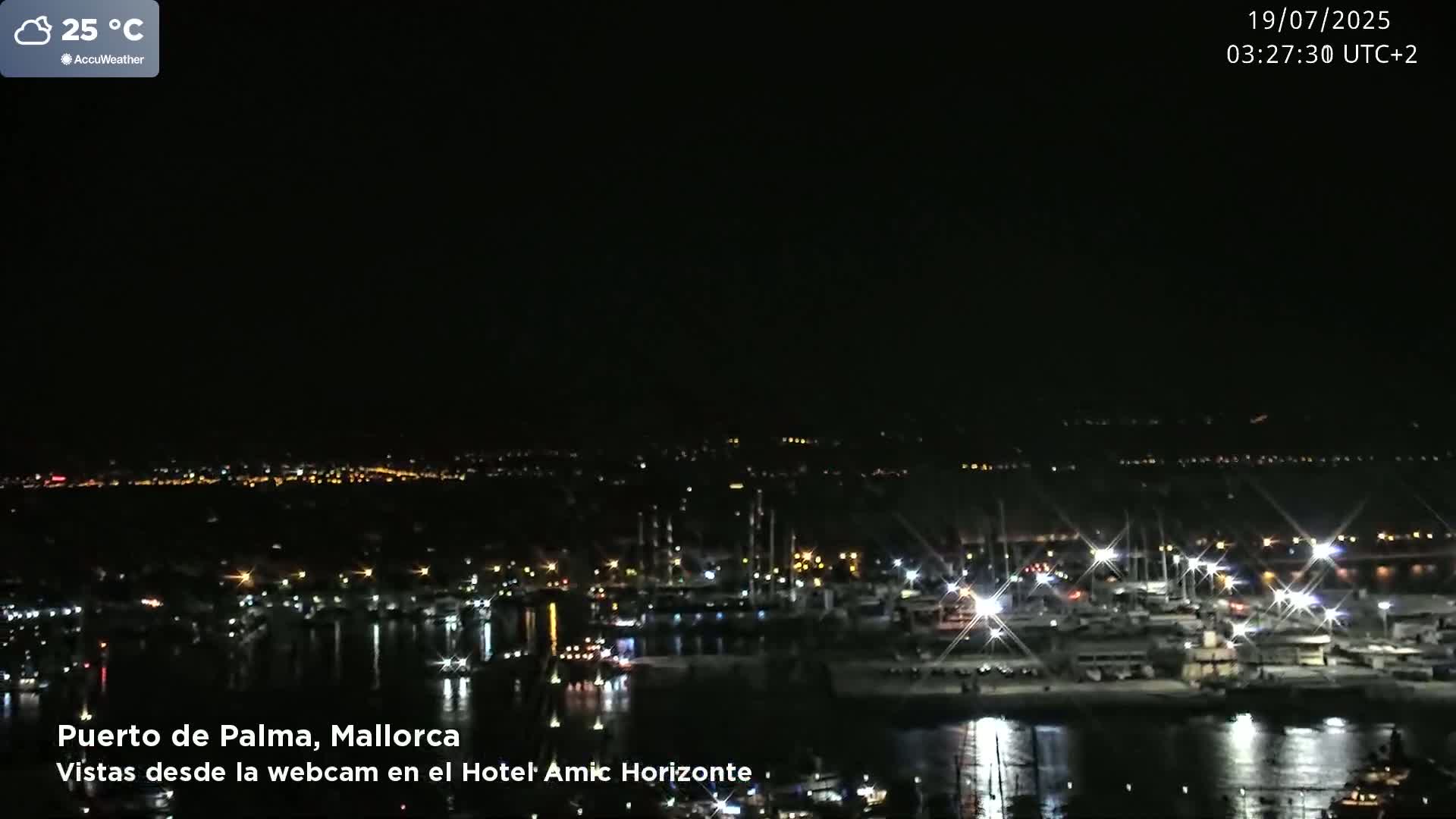 Palma de Mallorca City & Harbor Live Cam - Palma de mallorca, Balearic Islands, Spain