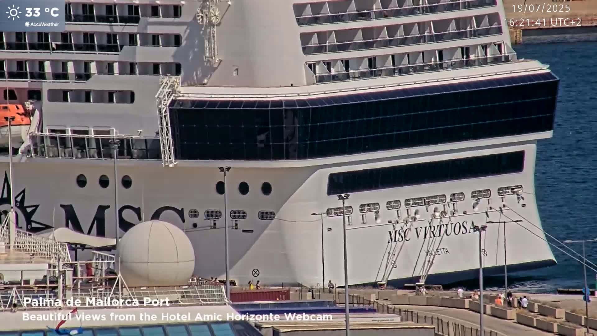 Palma de Mallorca City & Harbor Live Cam - Palma de mallorca, Balearic Islands, Spain