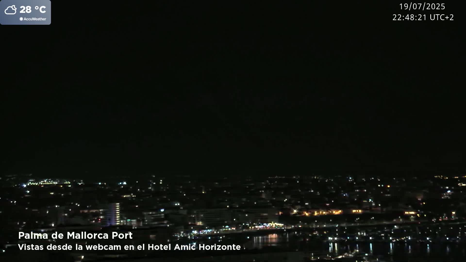 Palma de Mallorca City & Harbor Live Cam - Palma de mallorca, Balearic Islands, Spain