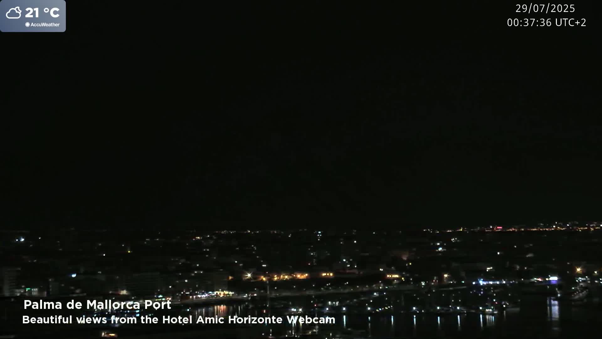 Palma de Mallorca City & Harbor Live Cam - Palma de mallorca, Balearic Islands, Spain