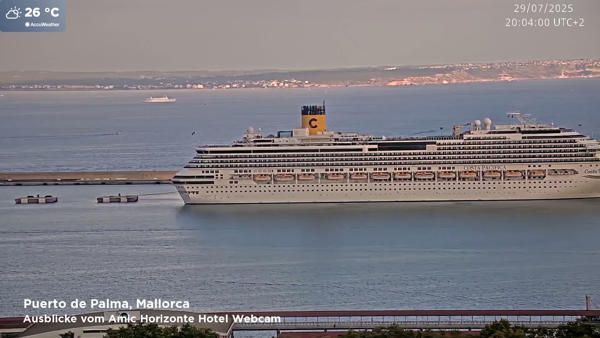 Palma de Mallorca City & Harbor Live Cam - Palma de mallorca, Balearic Islands, Spain