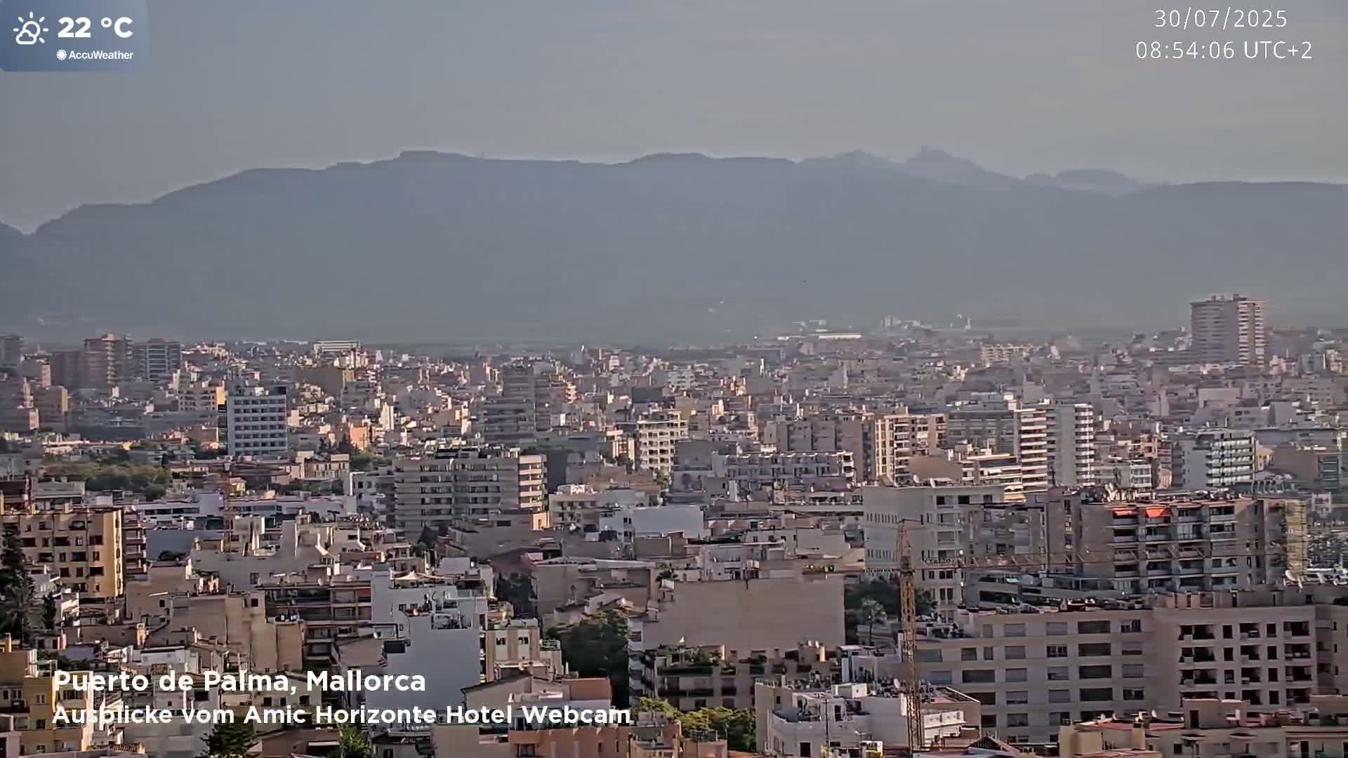 Palma de Mallorca City & Harbor Live Cam - Palma de mallorca, Balearic Islands, Spain