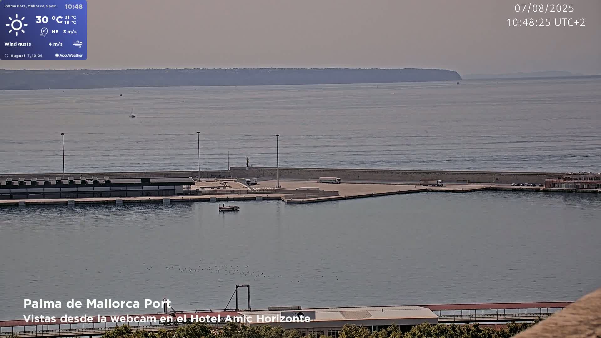 Palma de Mallorca City & Harbor Live Cam - Palma de mallorca, Balearic Islands, Spain