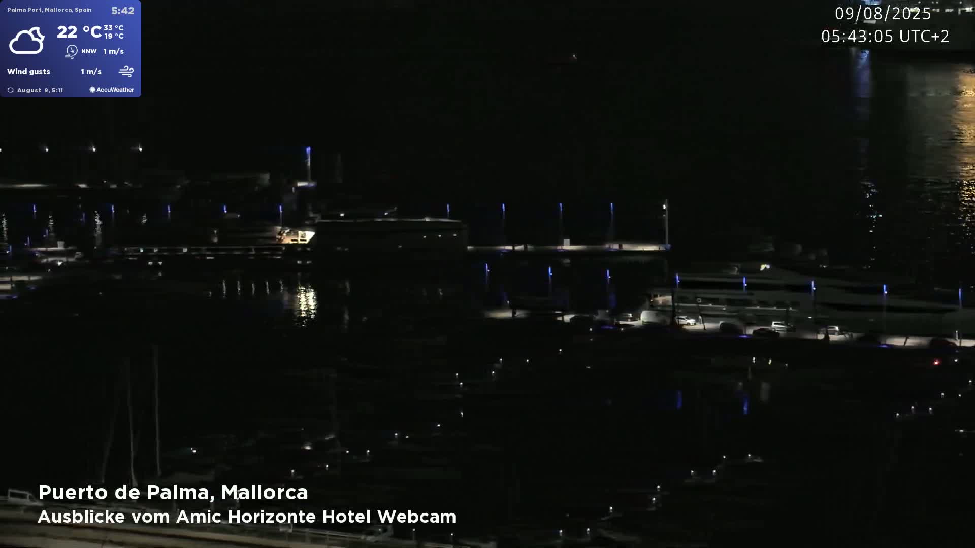 Palma de Mallorca City & Harbor Live Cam - Palma de mallorca, Balearic Islands, Spain