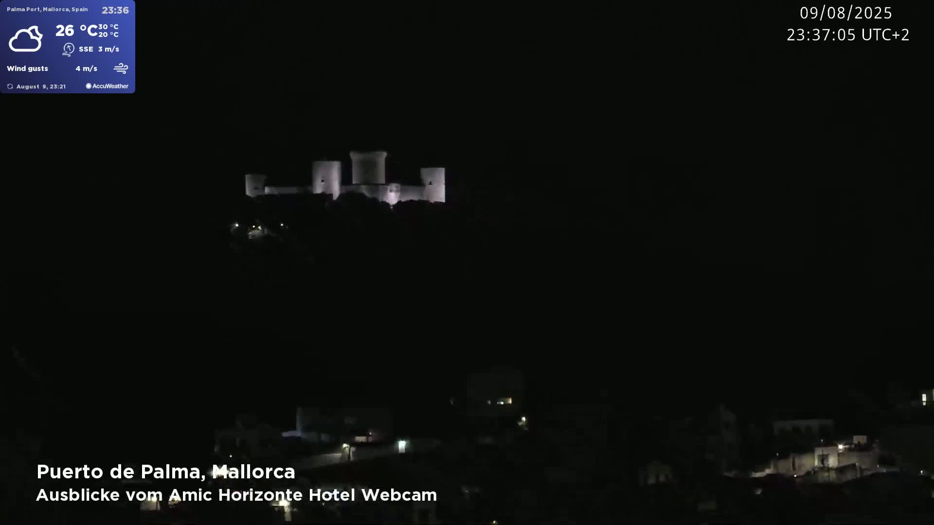 Palma de Mallorca City & Harbor Live Cam - Palma de mallorca, Balearic Islands, Spain