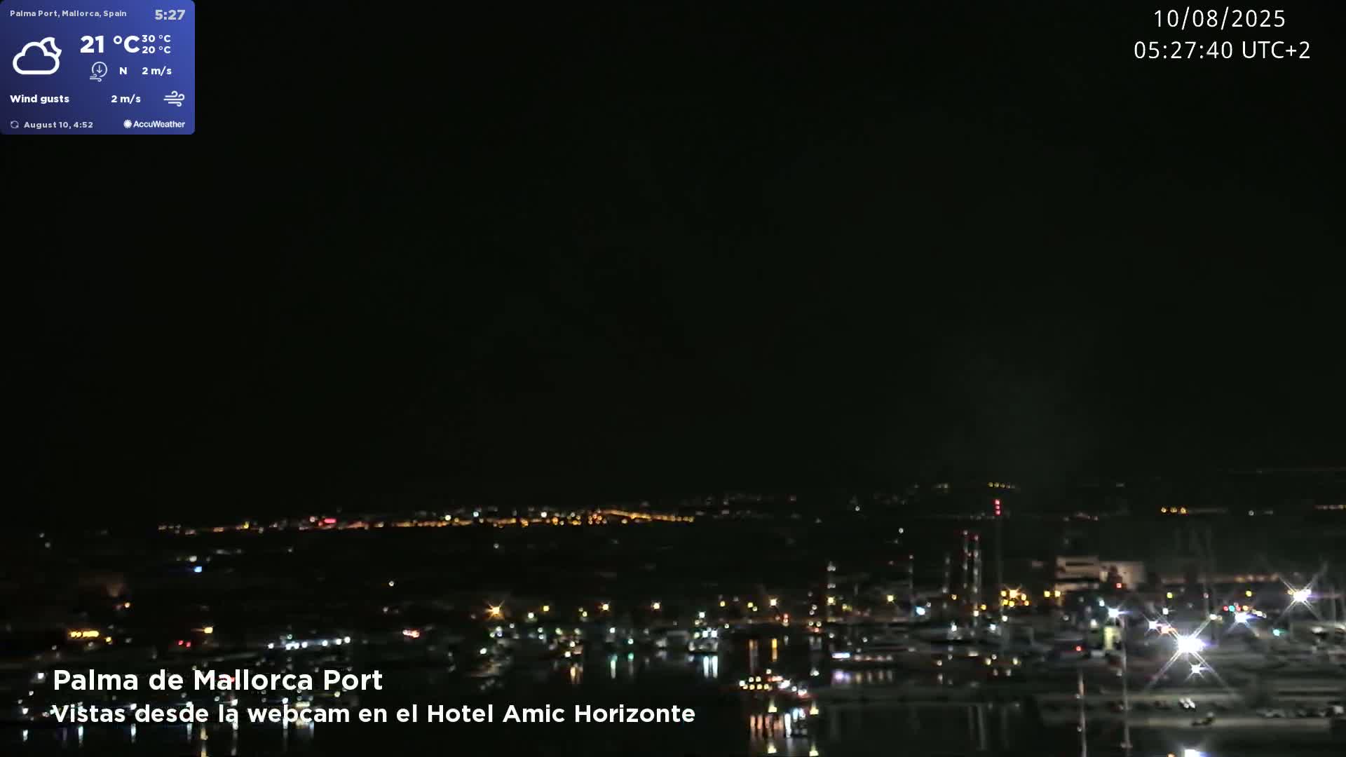 Palma de Mallorca City & Harbor Live Cam - Palma de mallorca, Balearic Islands, Spain