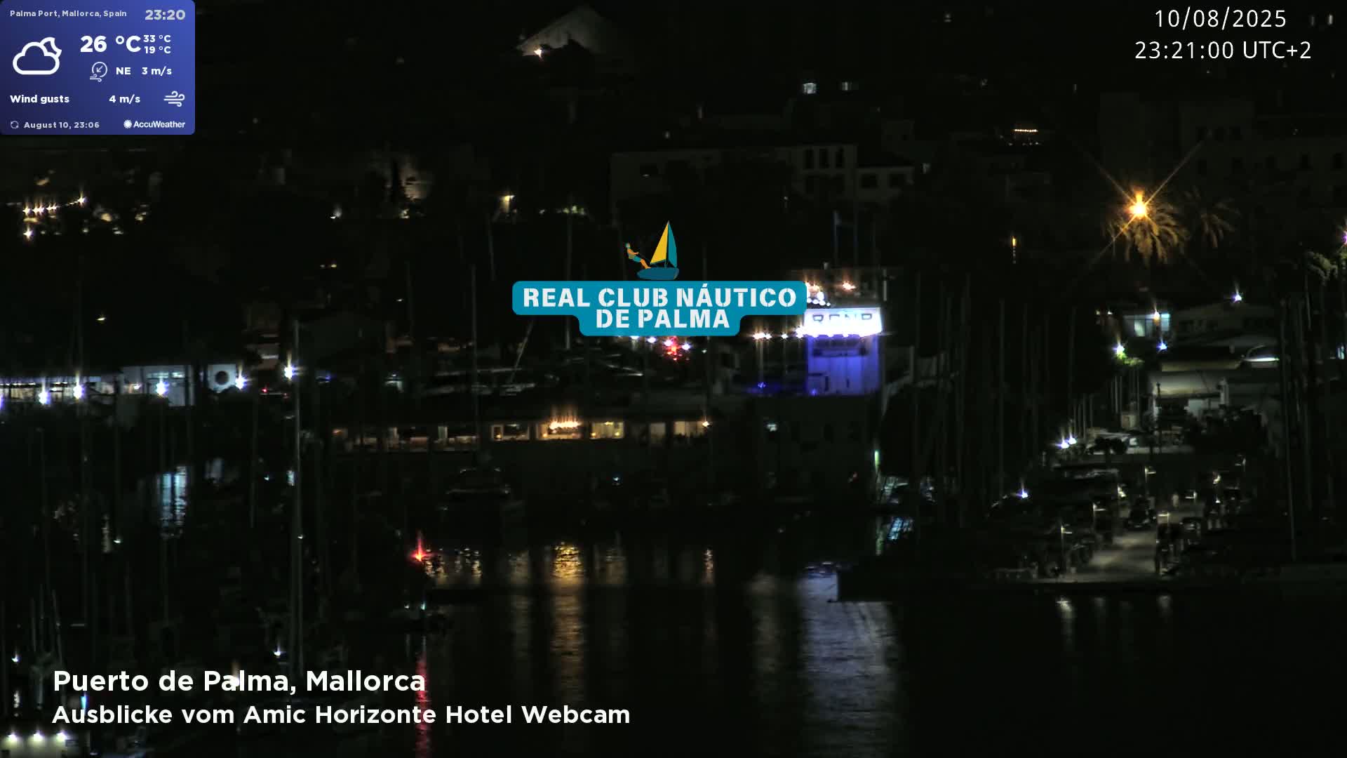 Palma de Mallorca City & Harbor Live Cam - Palma de mallorca, Balearic Islands, Spain
