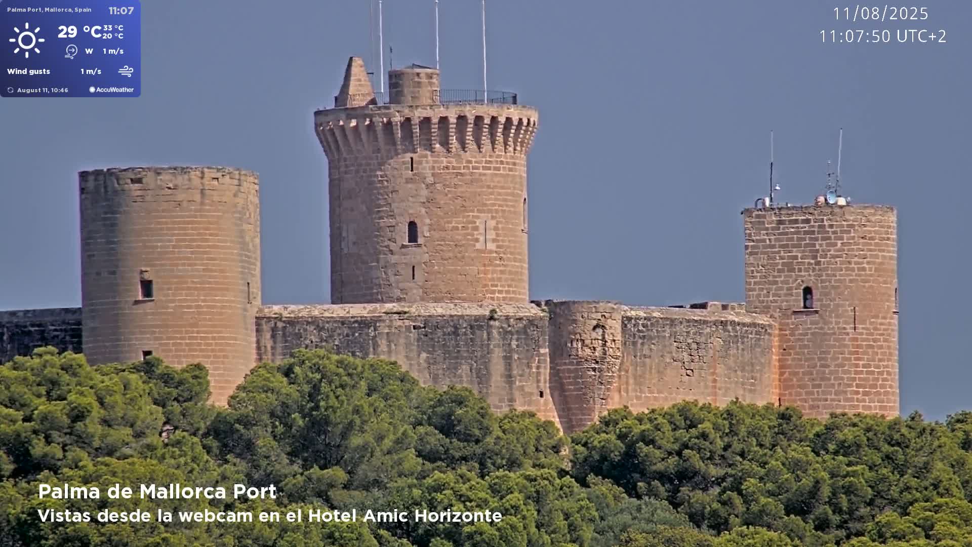 Palma de Mallorca City & Harbor Live Cam - Palma de mallorca, Balearic Islands, Spain
