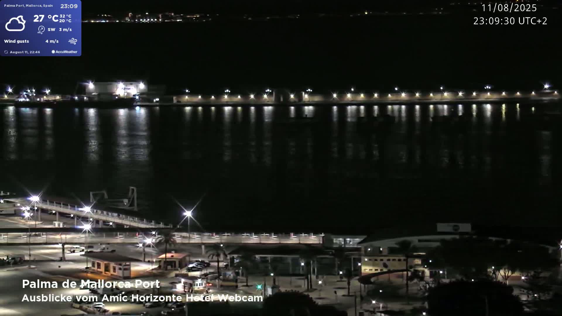 Palma de Mallorca City & Harbor Live Cam - Palma de mallorca, Balearic Islands, Spain