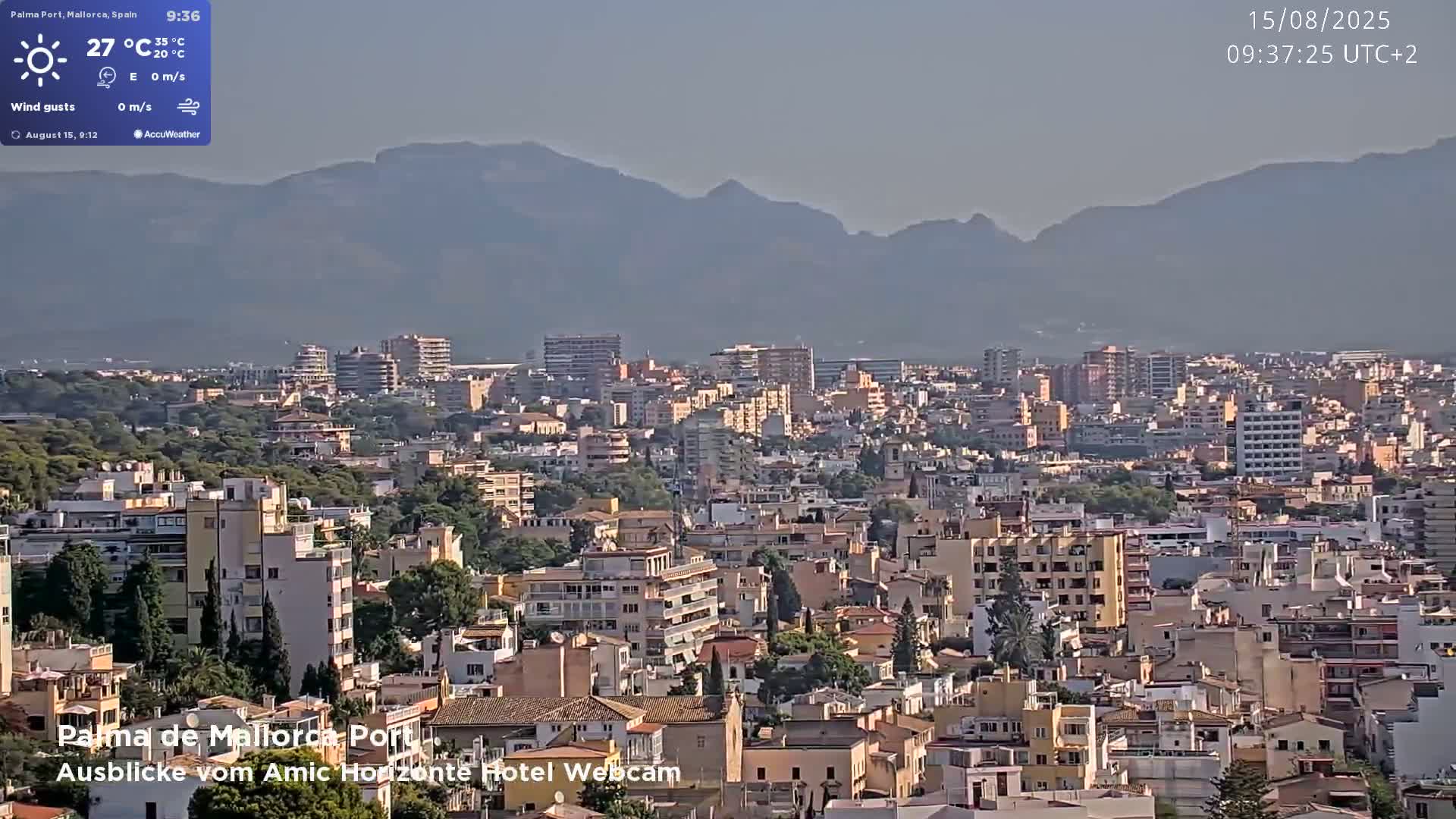 Palma de Mallorca City & Harbor Live Cam - Palma de mallorca, Balearic Islands, Spain