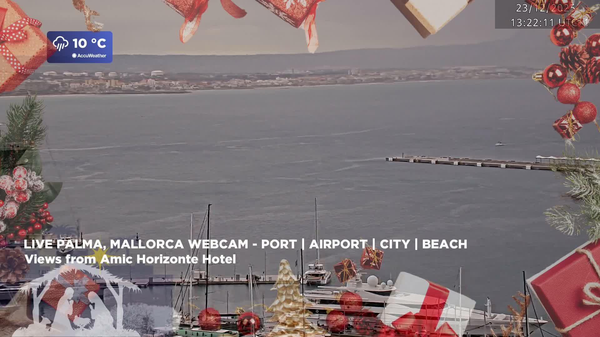 Palma de Mallorca City & Harbor Live Cam - Portopi , Ponent Discrict, Palma de Mallorca, Balearic Islands, Spain