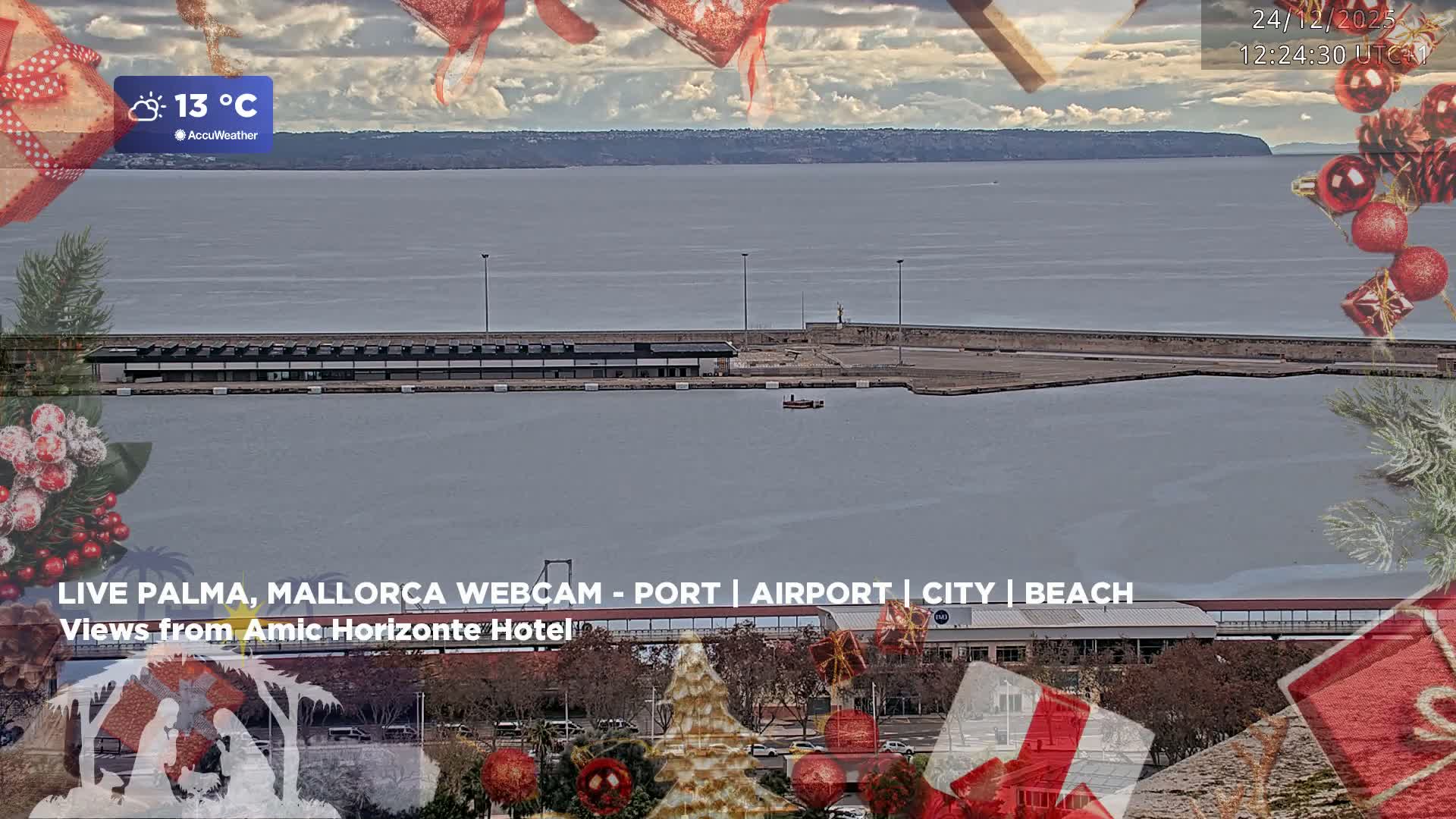 Palma de Mallorca City & Harbor Live Cam - Portopi , Ponent Discrict, Palma de Mallorca, Balearic Islands, Spain