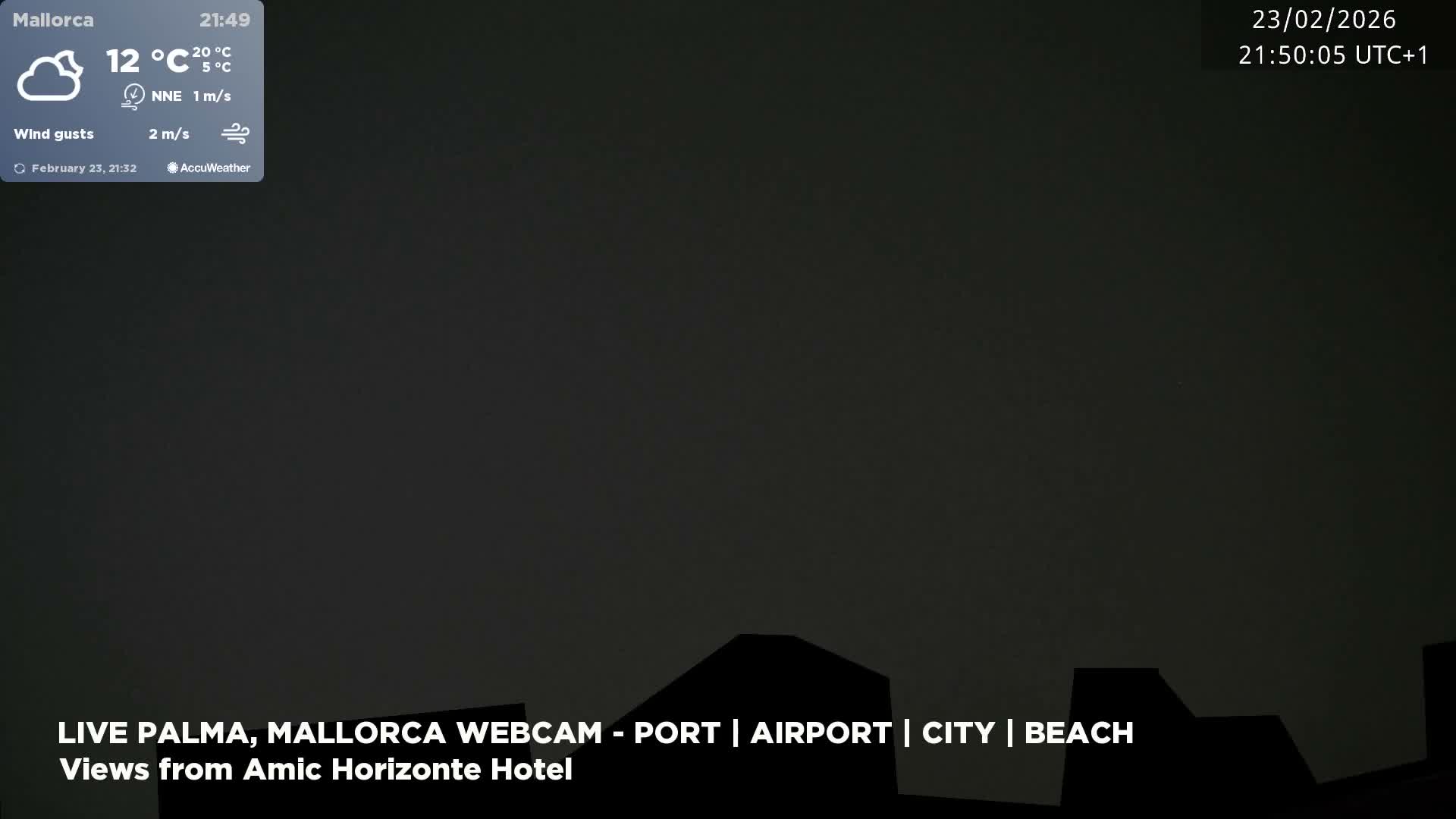 Palma de Mallorca City & Harbor Live Cam - Portopi , Ponent Discrict, Palma de Mallorca, Balearic Islands, Spain