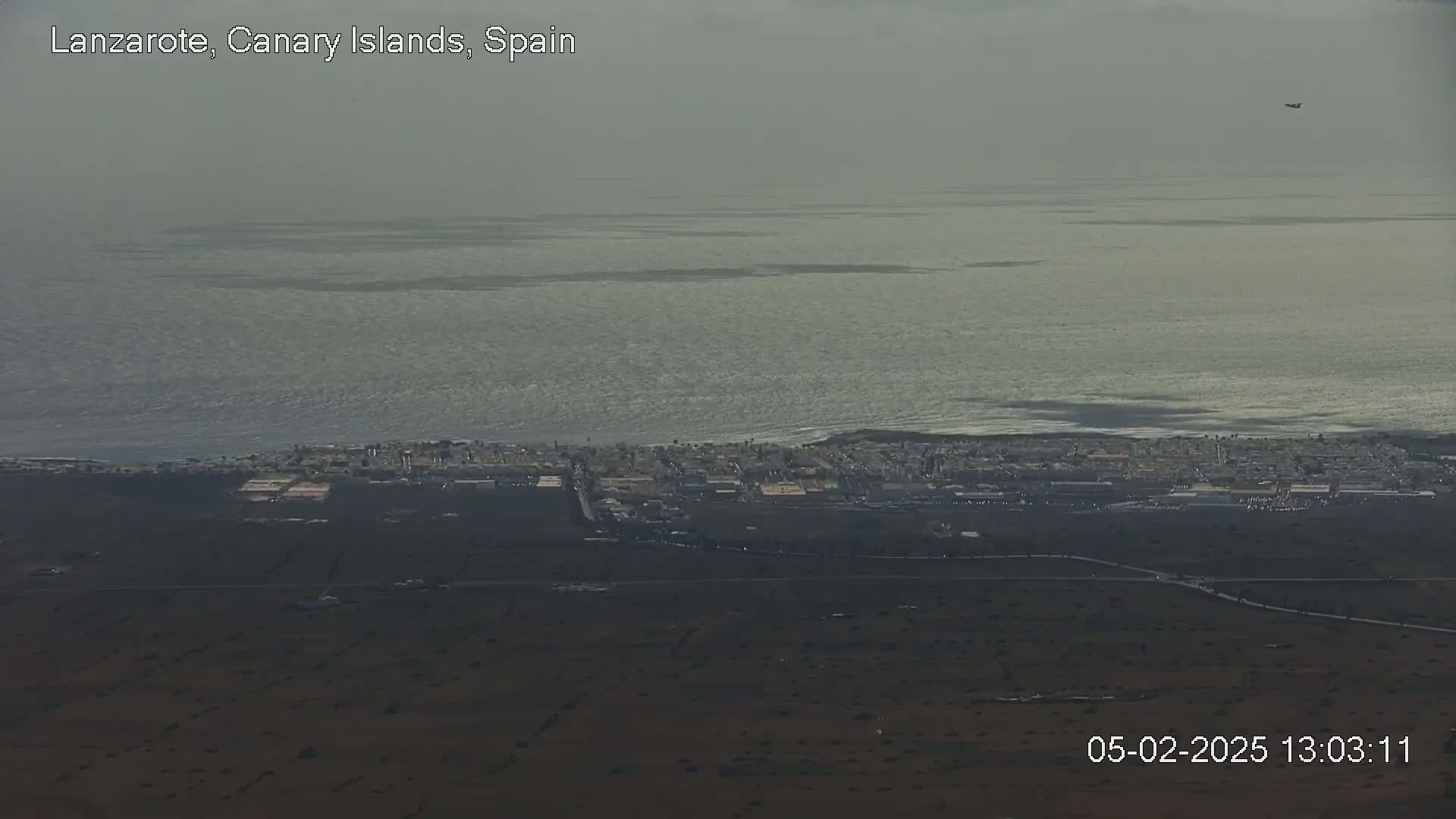 Lanzarote, Arrecife Skyline from Mina Mount Live Cam - Canary Islands, Las Palmas, Spain