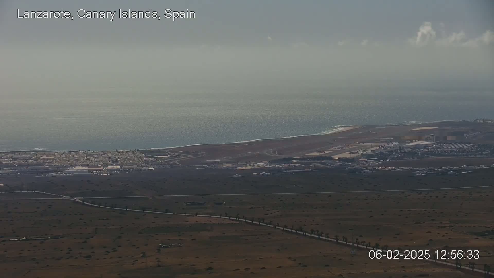 Lanzarote, Arrecife Skyline from Mina Mount Live Cam - Canary Islands, Las Palmas, Spain