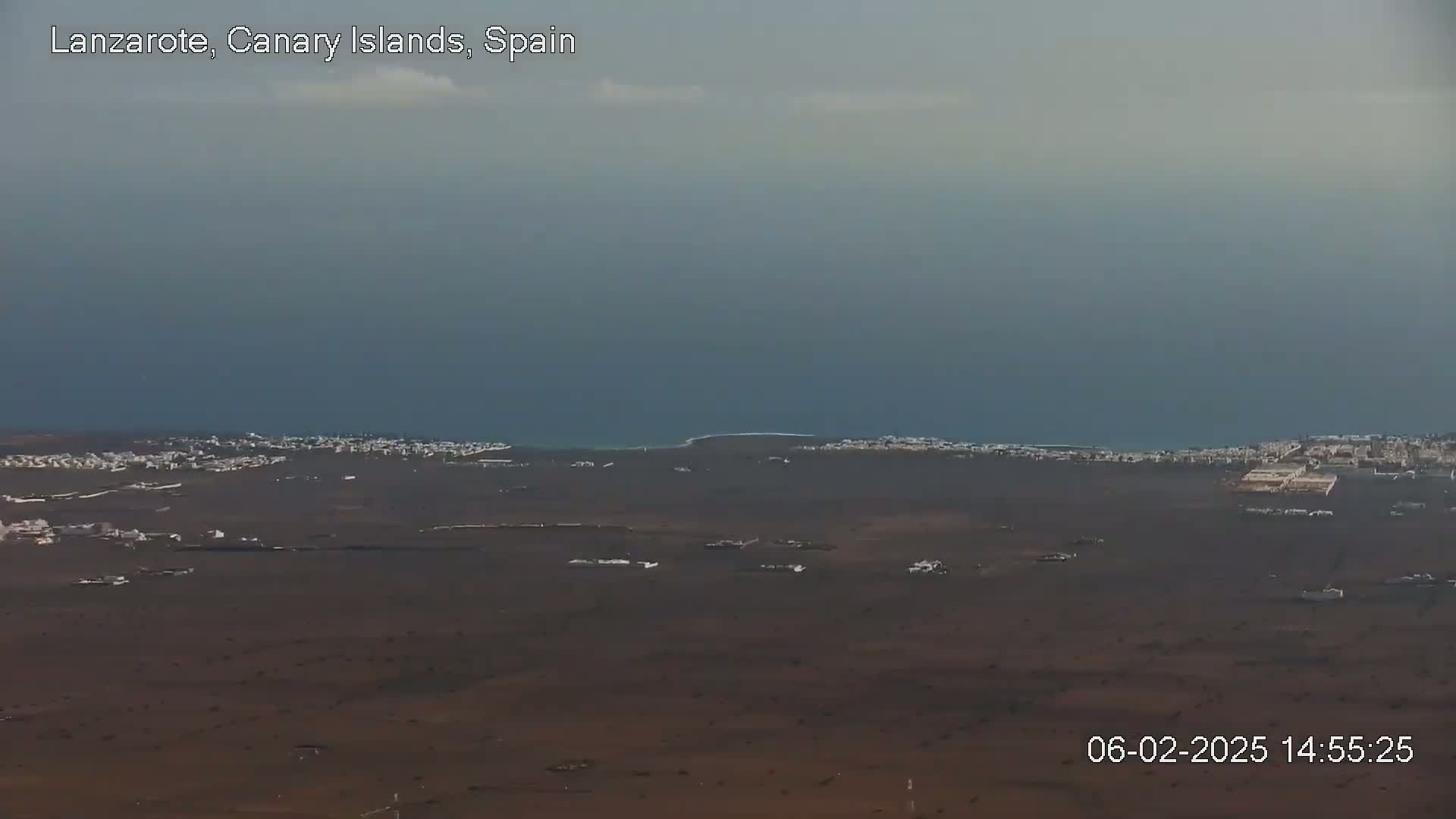 Lanzarote, Arrecife Skyline from Mina Mount Live Cam - Canary Islands, Las Palmas, Spain