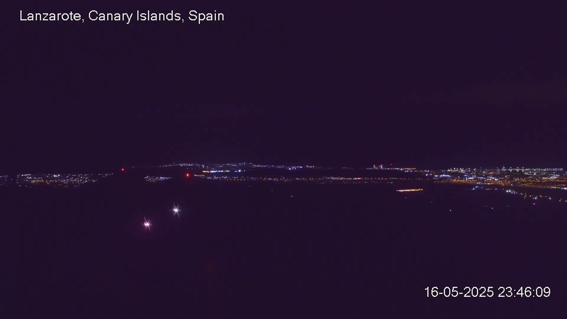 Lanzarote, Arrecife Skyline from Mina Mount Live Cam - Canary Islands, Las Palmas, Spain