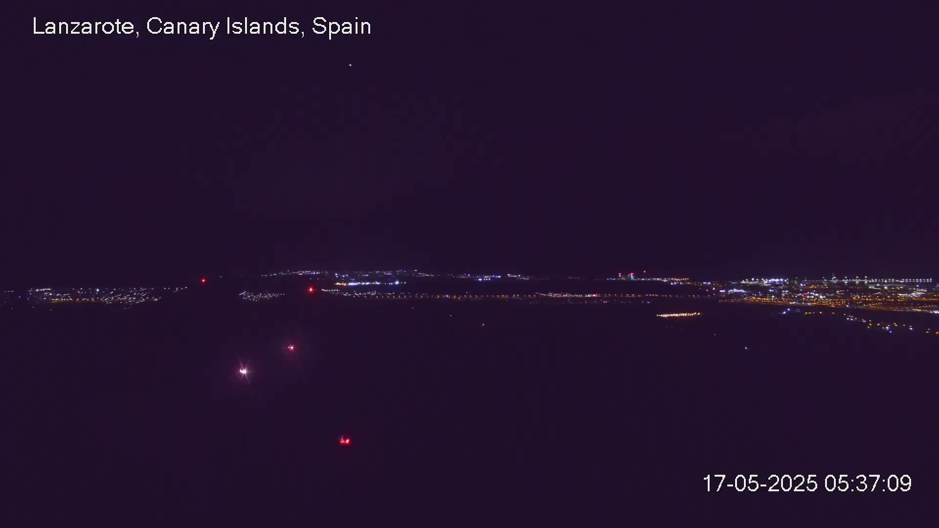 Lanzarote, Arrecife Skyline from Mina Mount Live Cam - Canary Islands, Las Palmas, Spain