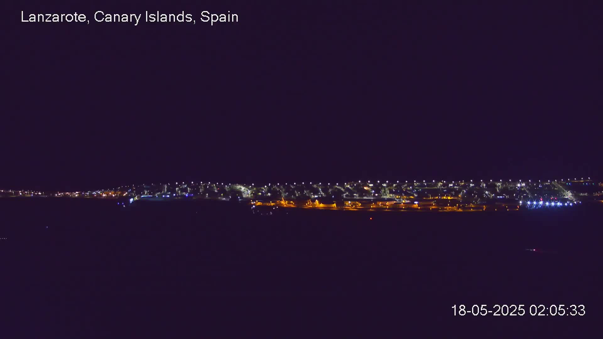Lanzarote, Arrecife Skyline from Mina Mount Live Cam - Canary Islands, Las Palmas, Spain