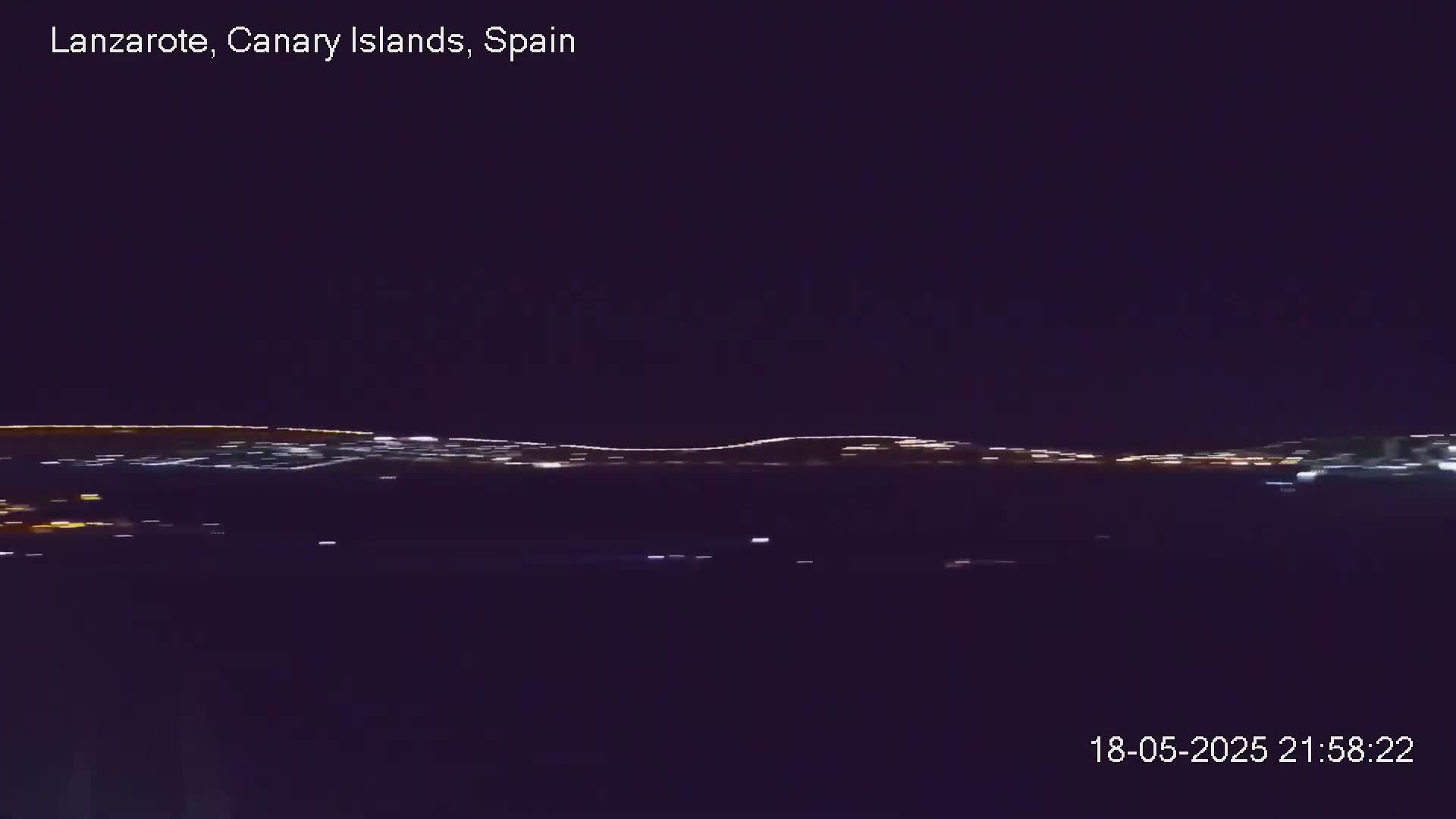 Lanzarote, Arrecife Skyline from Mina Mount Live Cam - Canary Islands, Las Palmas, Spain