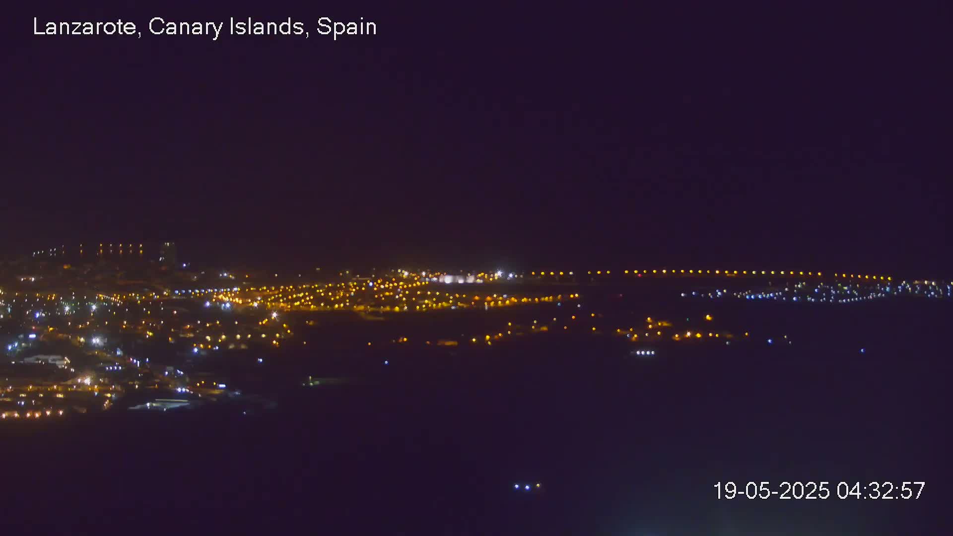 Lanzarote, Arrecife Skyline from Mina Mount Live Cam - Canary Islands, Las Palmas, Spain