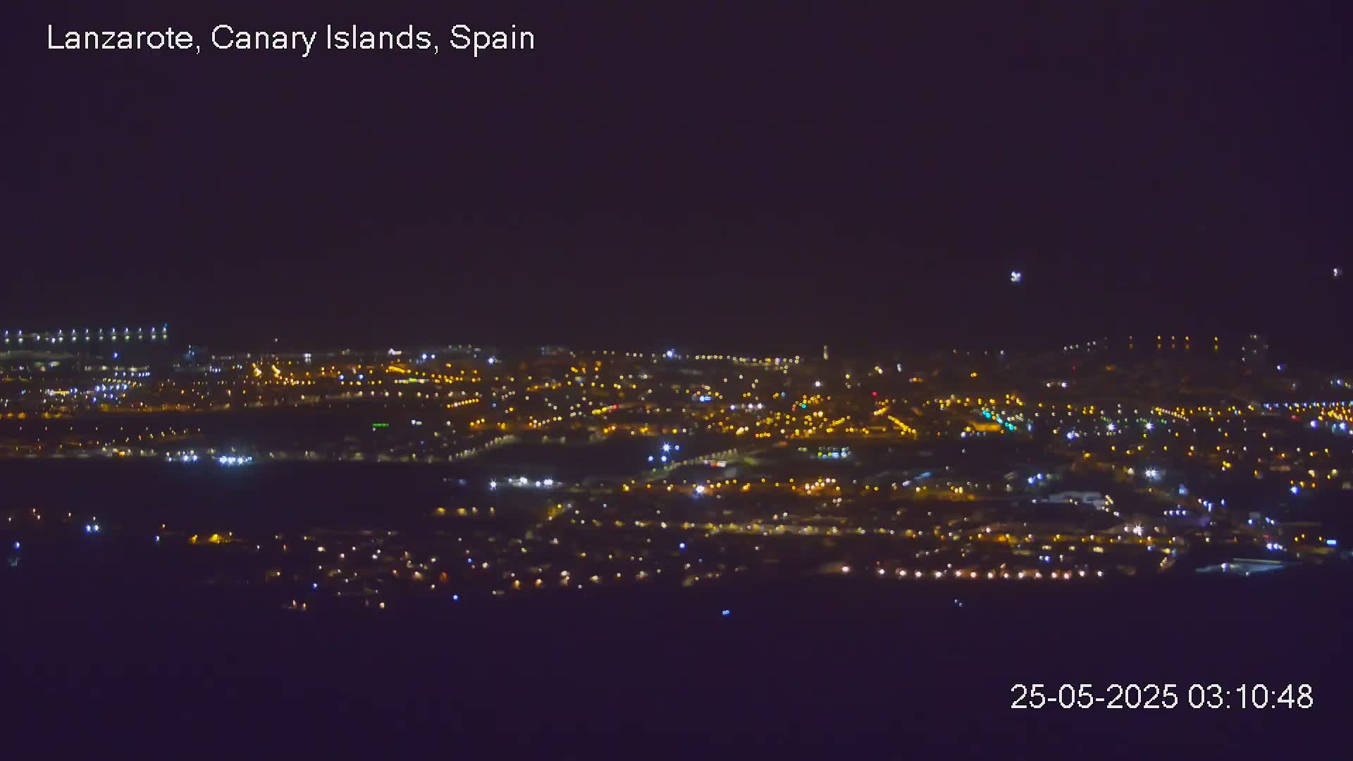 Lanzarote, Arrecife Skyline from Mina Mount Live Cam - Canary Islands, Las Palmas, Spain