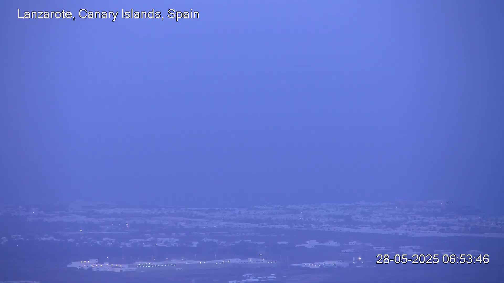Lanzarote, Arrecife Skyline from Mina Mount Live Cam - Canary Islands, Las Palmas, Spain