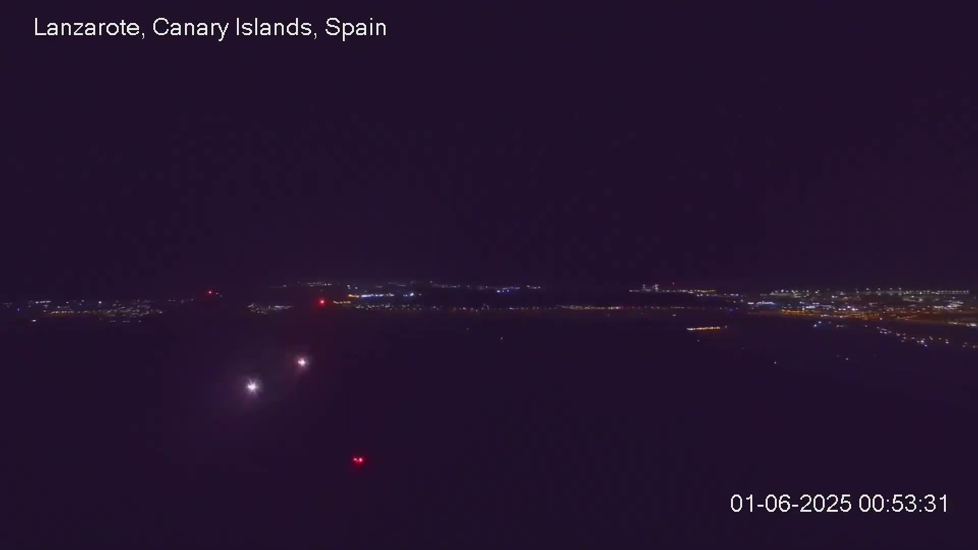 Lanzarote, Arrecife Skyline from Mina Mount Live Cam - Canary Islands, Las Palmas, Spain