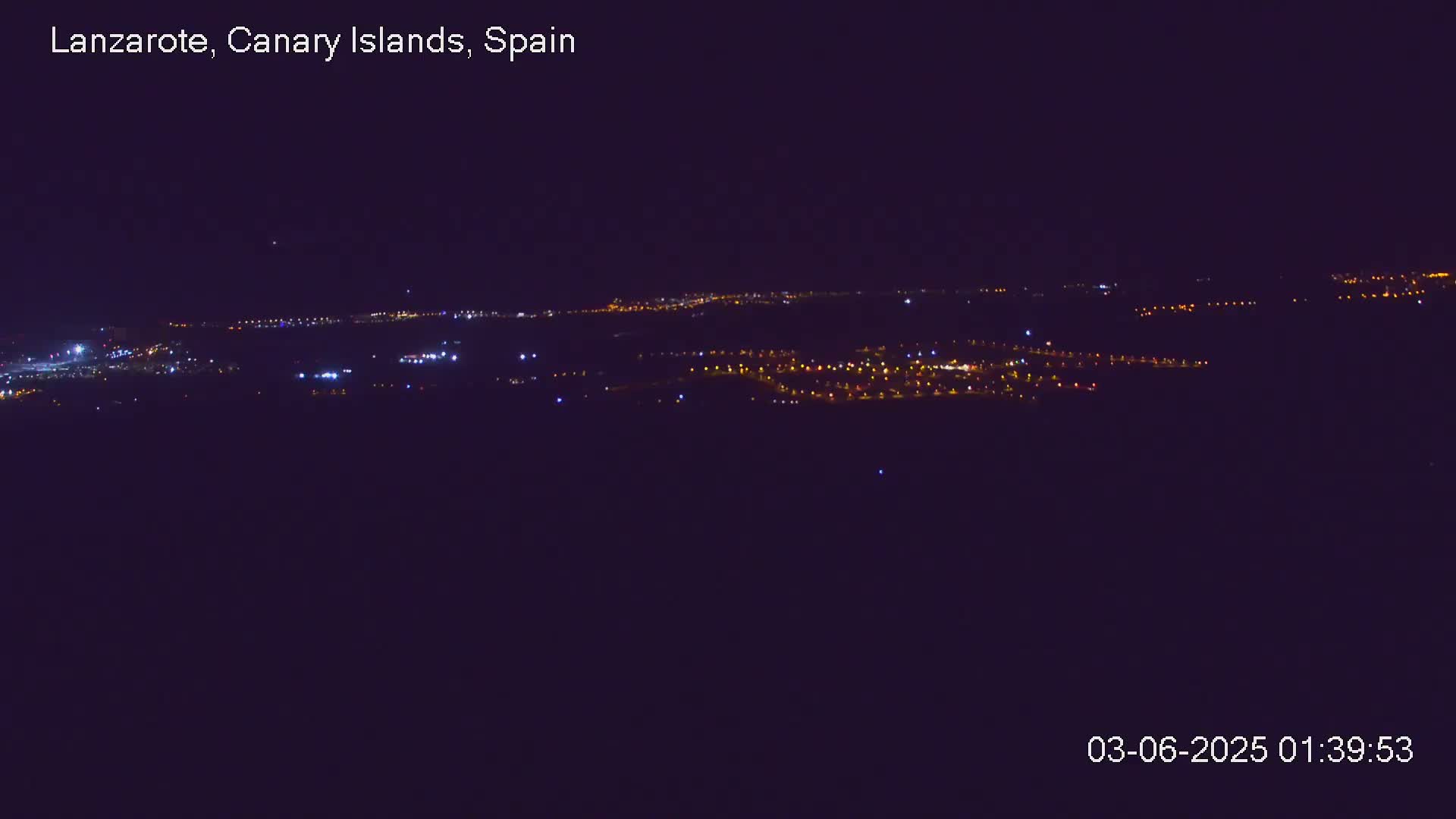 Lanzarote, Arrecife Skyline from Mina Mount Live Cam - Canary Islands, Las Palmas, Spain