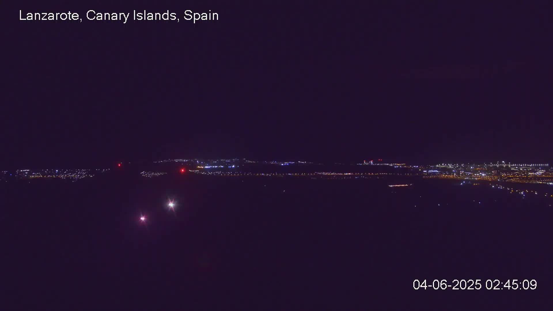 Lanzarote, Arrecife Skyline from Mina Mount Live Cam - Canary Islands, Las Palmas, Spain