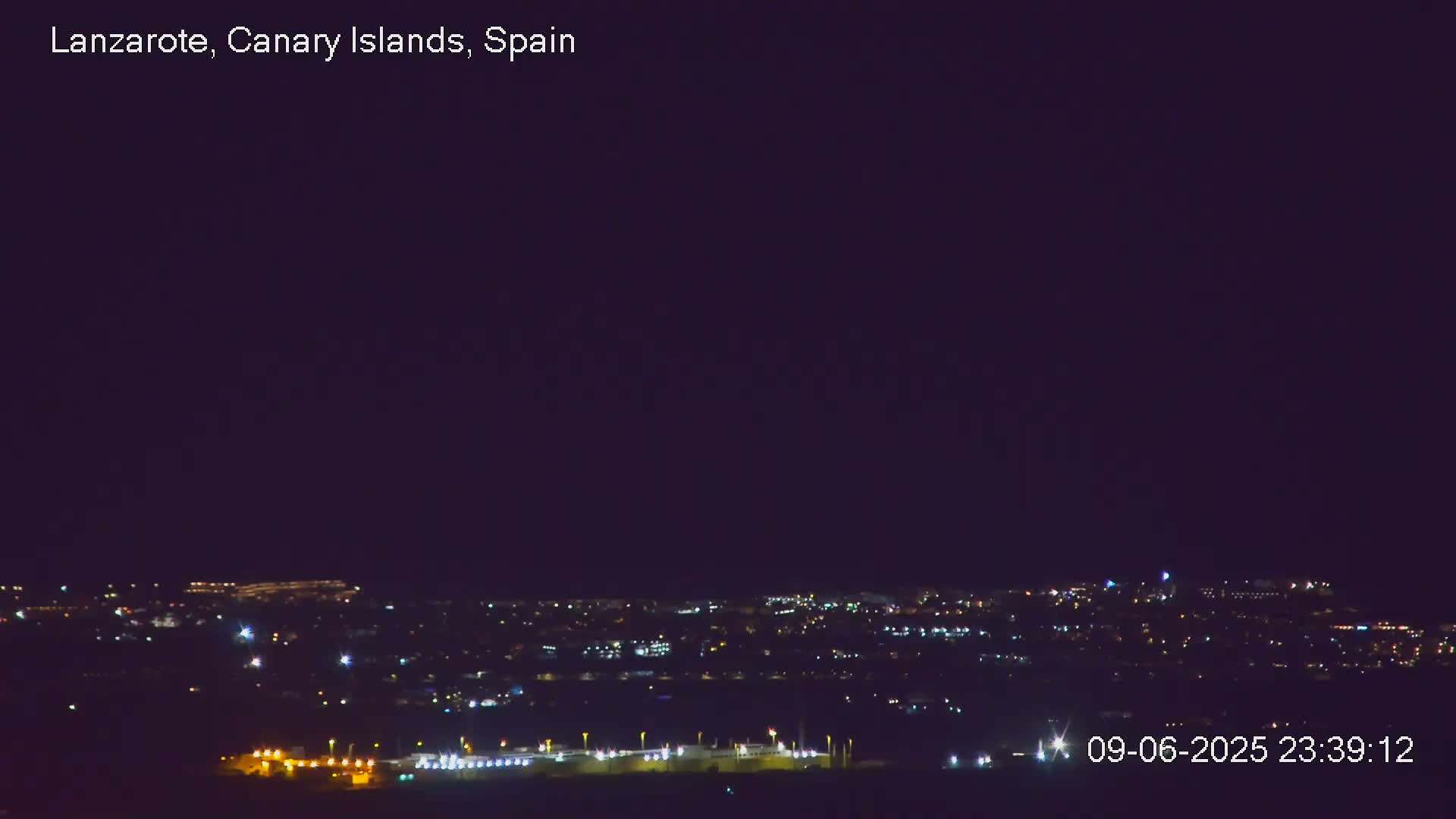 Lanzarote, Arrecife Skyline from Mina Mount Live Cam - Canary Islands, Las Palmas, Spain