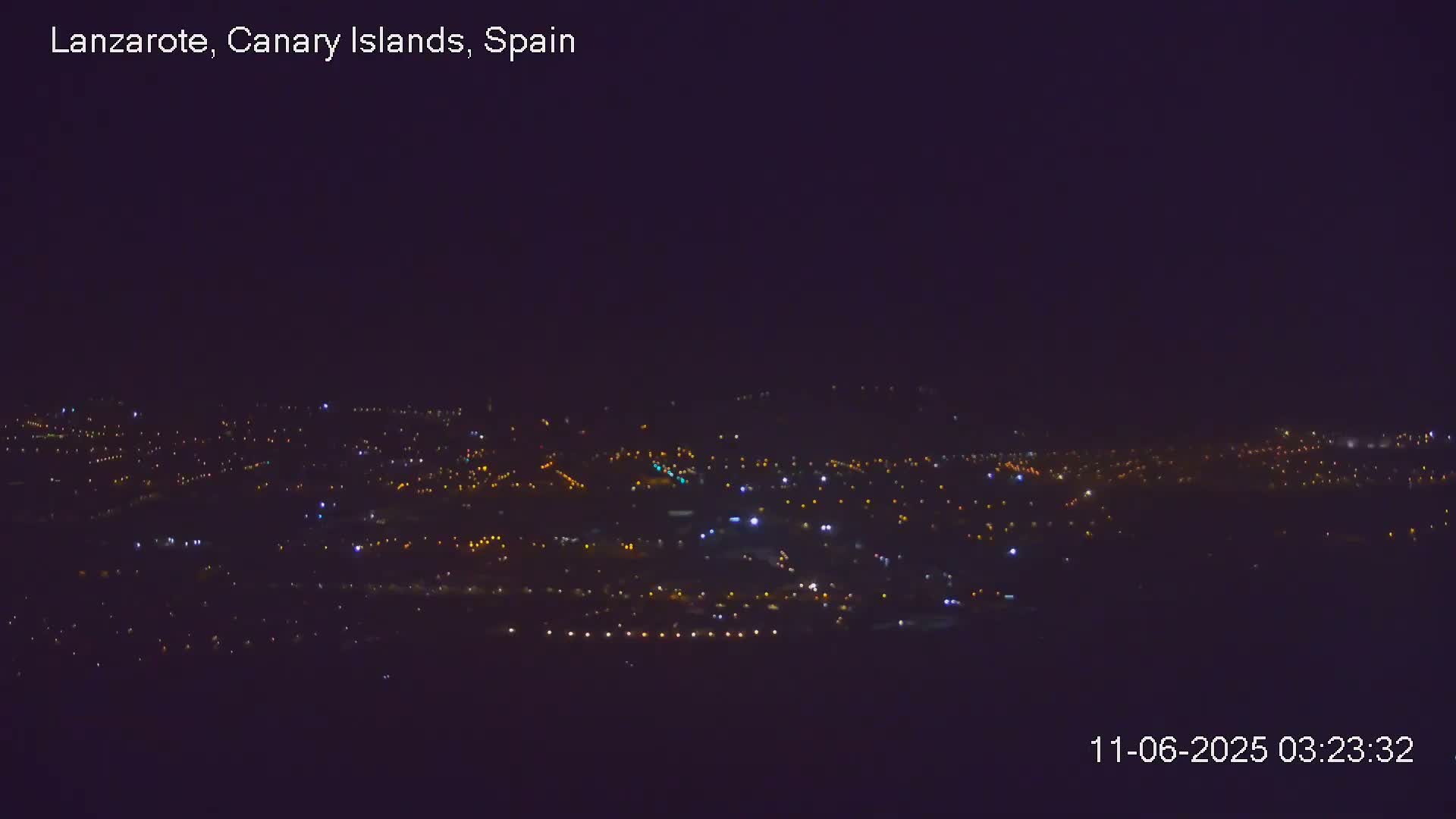 Lanzarote, Arrecife Skyline from Mina Mount Live Cam - Canary Islands, Las Palmas, Spain