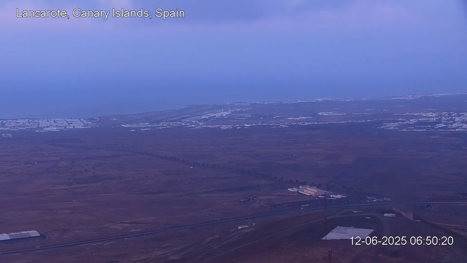 Lanzarote, Arrecife Skyline from Mina Mount Live Cam - Canary Islands, Las Palmas, Spain