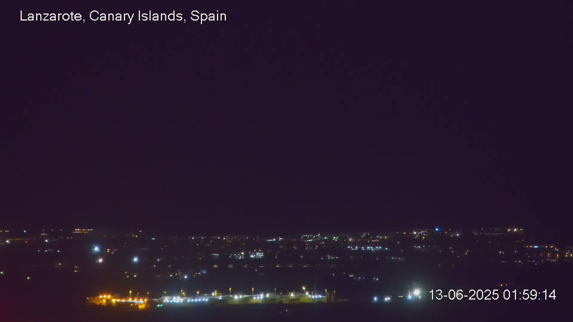 Lanzarote, Arrecife Skyline from Mina Mount Live Cam - Canary Islands, Las Palmas, Spain