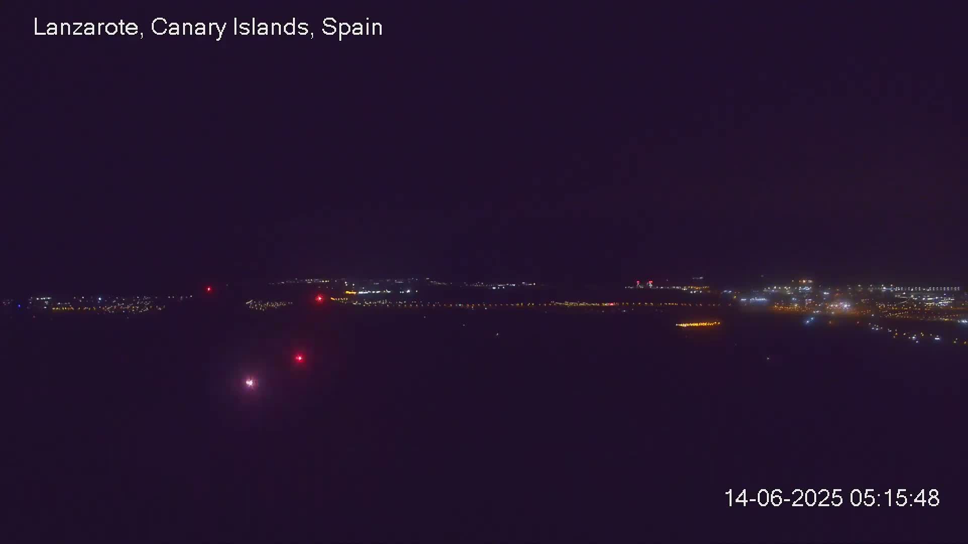 Lanzarote, Arrecife Skyline from Mina Mount Live Cam - Canary Islands, Las Palmas, Spain
