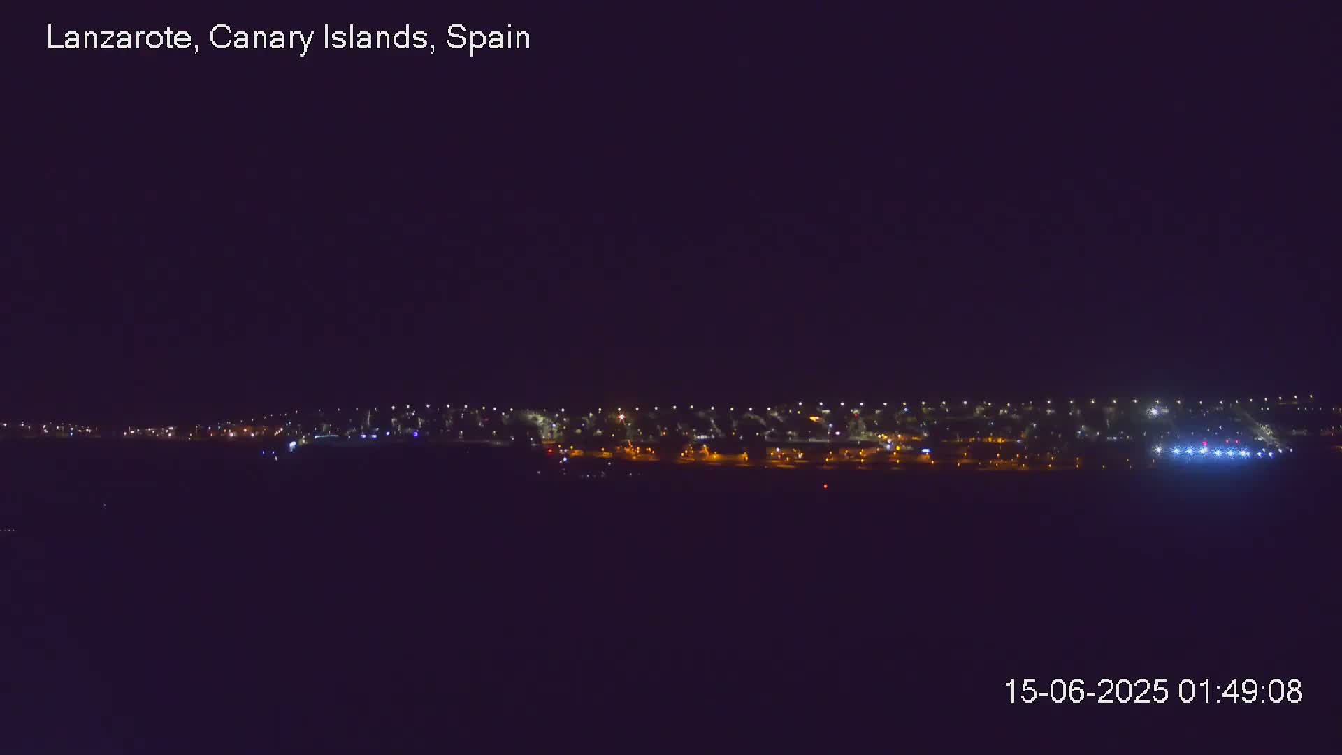 Lanzarote, Arrecife Skyline from Mina Mount Live Cam - Canary Islands, Las Palmas, Spain