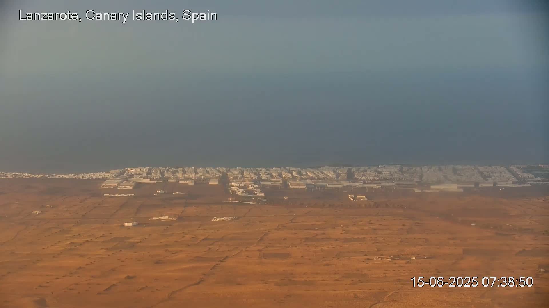 Lanzarote, Arrecife Skyline from Mina Mount Live Cam - Canary Islands, Las Palmas, Spain