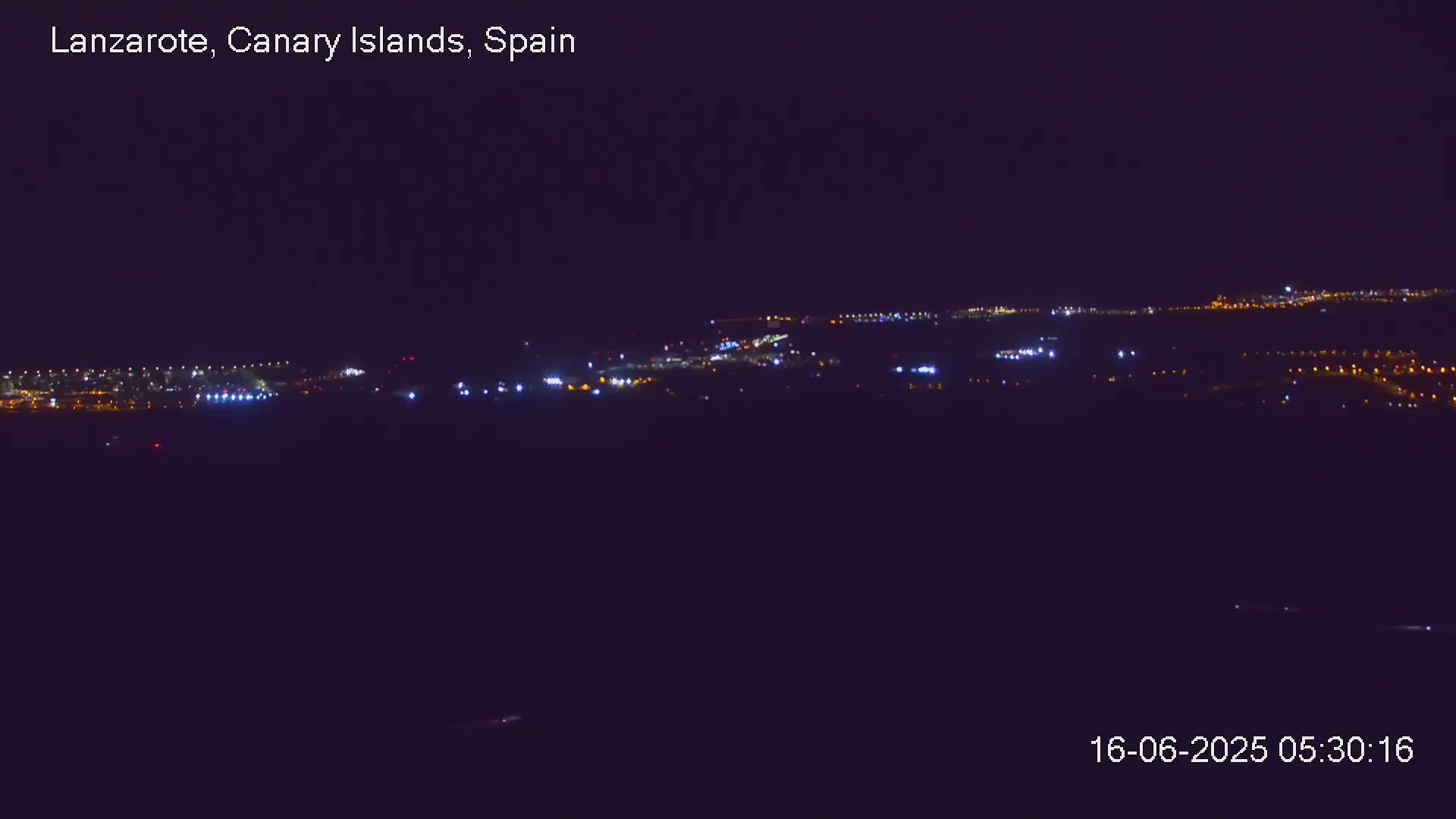 Lanzarote, Arrecife Skyline from Mina Mount Live Cam - Canary Islands, Las Palmas, Spain