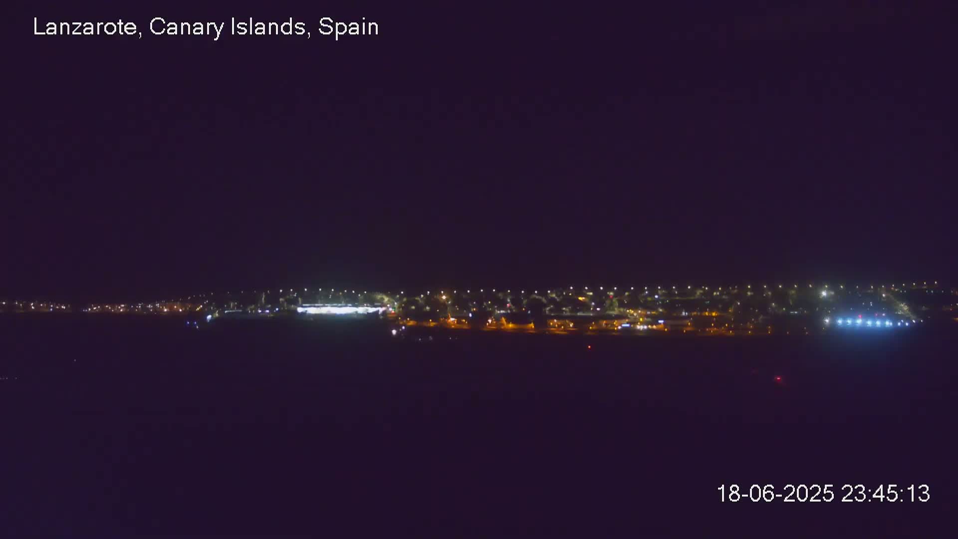 Lanzarote, Arrecife Skyline from Mina Mount Live Cam - Canary Islands, Las Palmas, Spain
