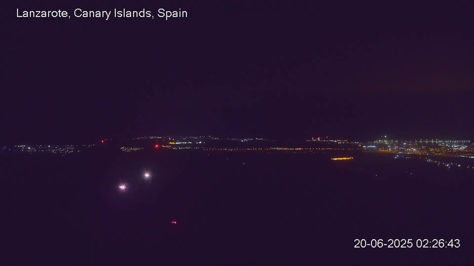 Lanzarote, Arrecife Skyline from Mina Mount Live Cam - Canary Islands, Las Palmas, Spain