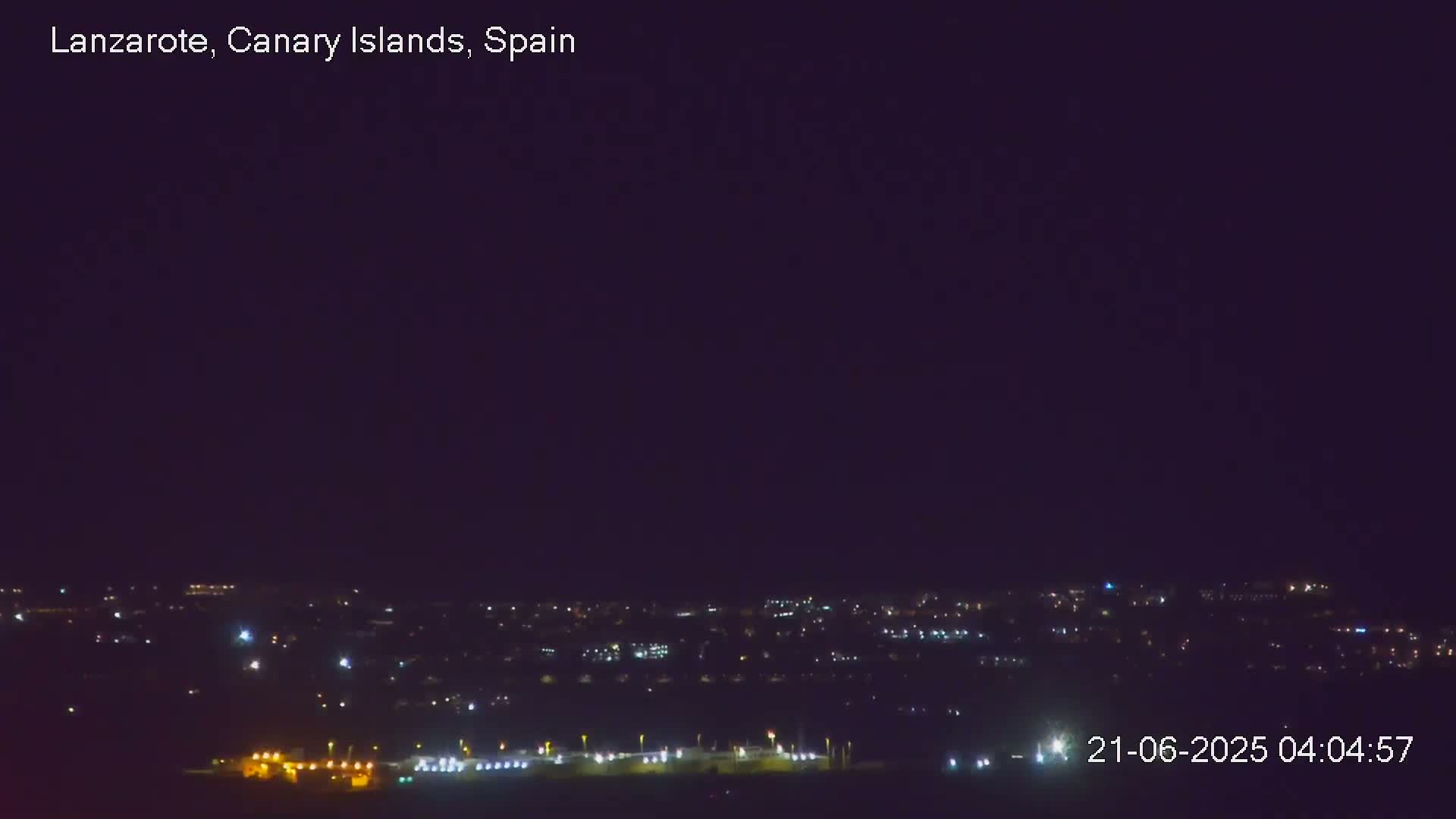 Lanzarote, Arrecife Skyline from Mina Mount Live Cam - Canary Islands, Las Palmas, Spain