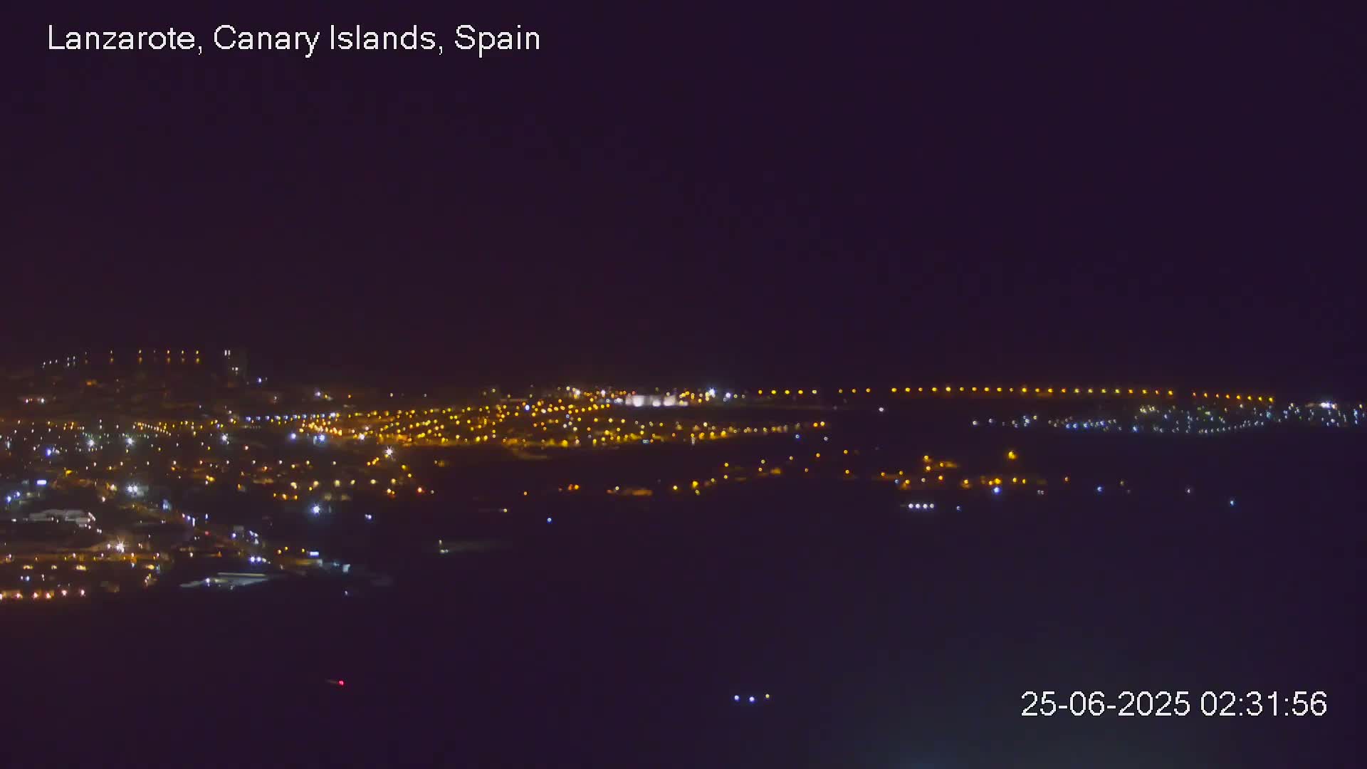 Lanzarote, Arrecife Skyline from Mina Mount Live Cam - Canary Islands, Las Palmas, Spain