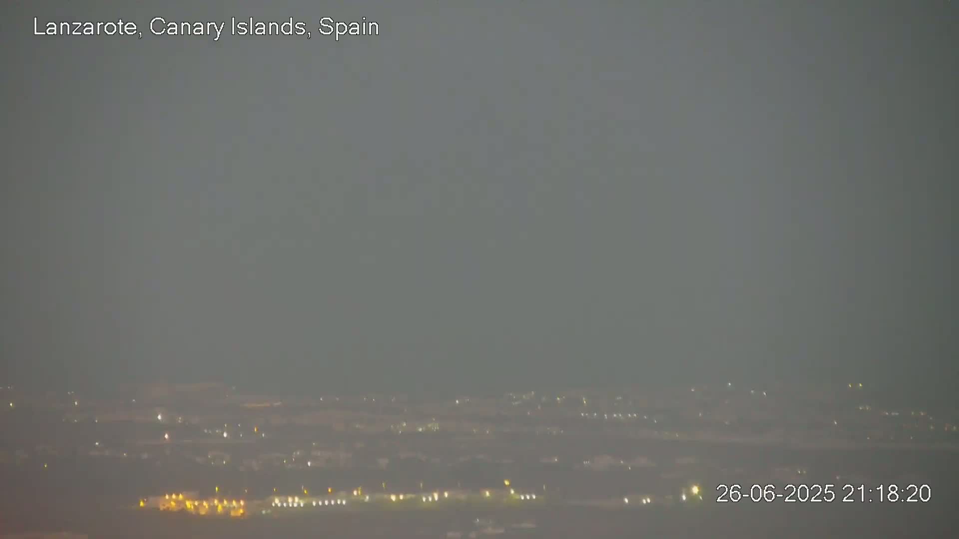 Lanzarote, Arrecife Skyline from Mina Mount Live Cam - Canary Islands, Las Palmas, Spain