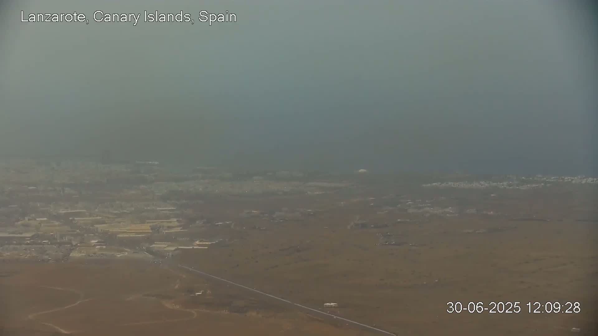 Lanzarote, Arrecife Skyline from Mina Mount Live Cam - Canary Islands, Las Palmas, Spain
