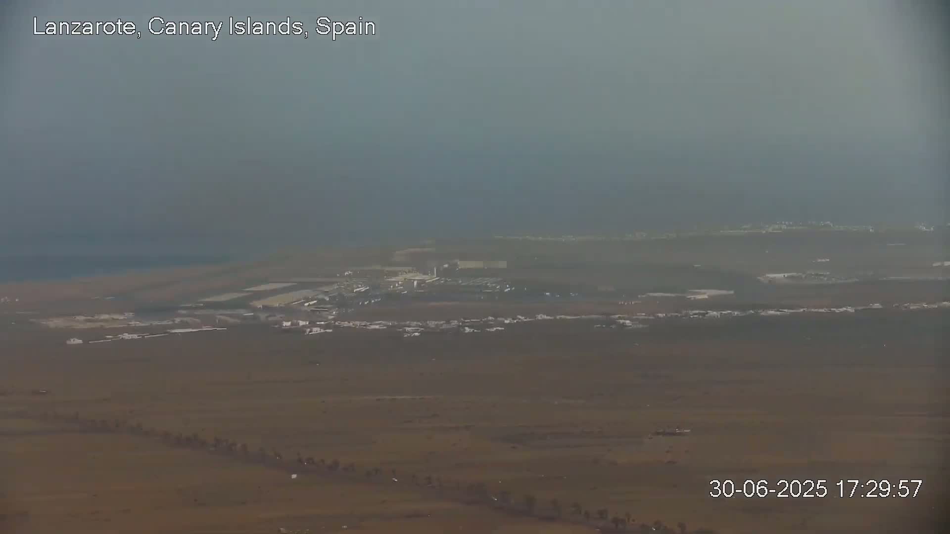 Lanzarote, Arrecife Skyline from Mina Mount Live Cam - Canary Islands, Las Palmas, Spain