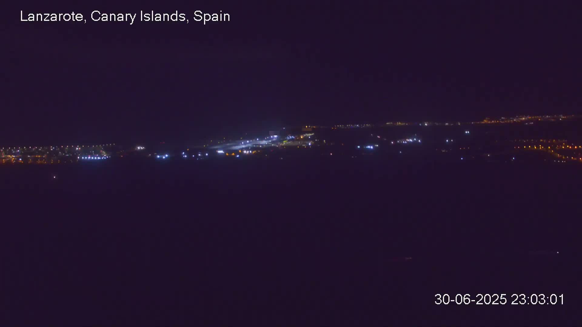 Lanzarote, Arrecife Skyline from Mina Mount Live Cam - Canary Islands, Las Palmas, Spain