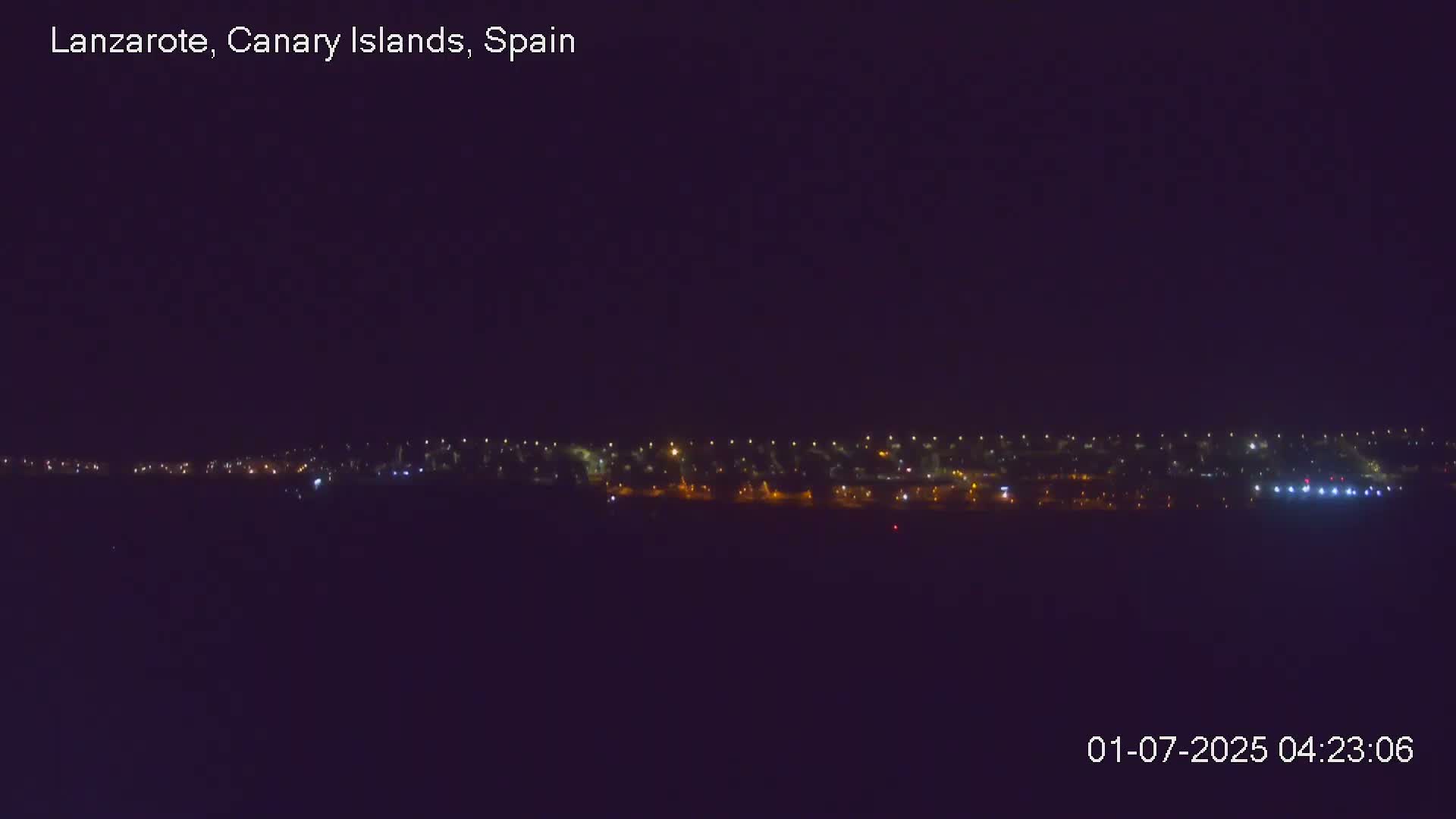 Lanzarote, Arrecife Skyline from Mina Mount Live Cam - Canary Islands, Las Palmas, Spain
