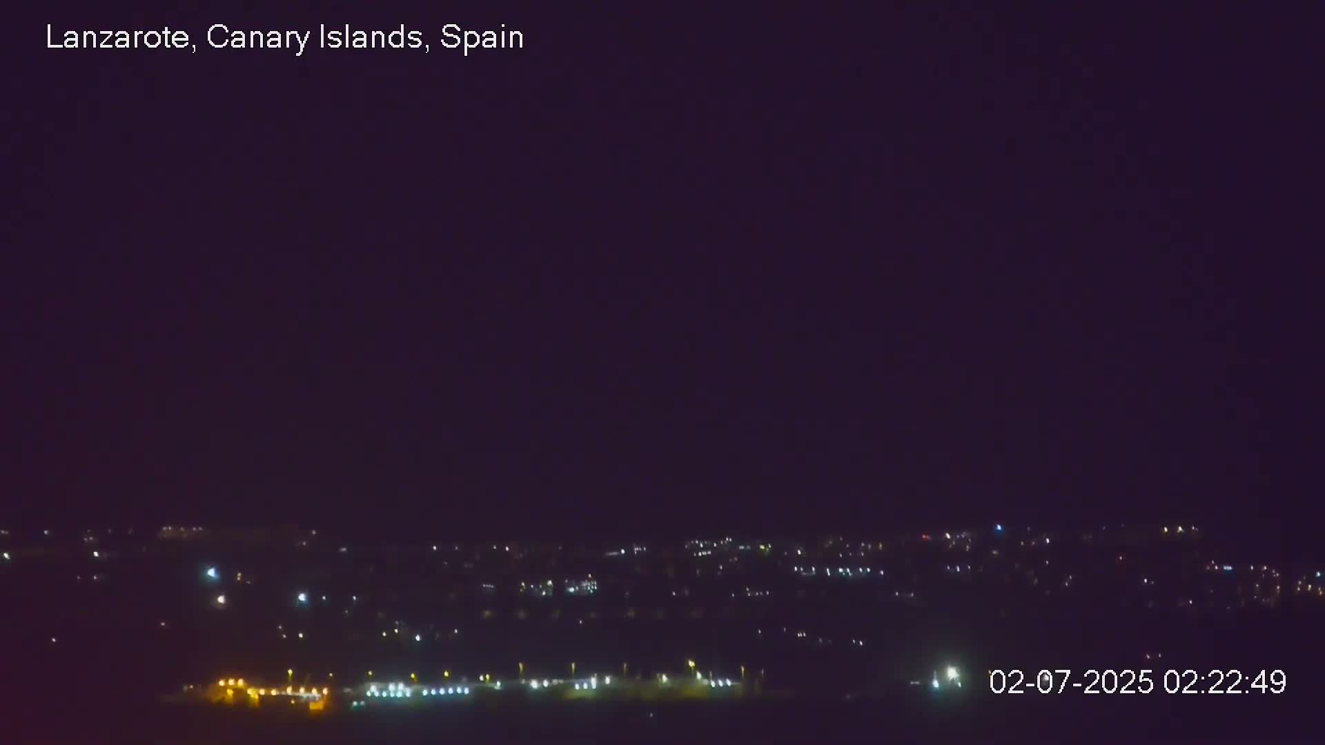 Lanzarote, Arrecife Skyline from Mina Mount Live Cam - Canary Islands, Las Palmas, Spain