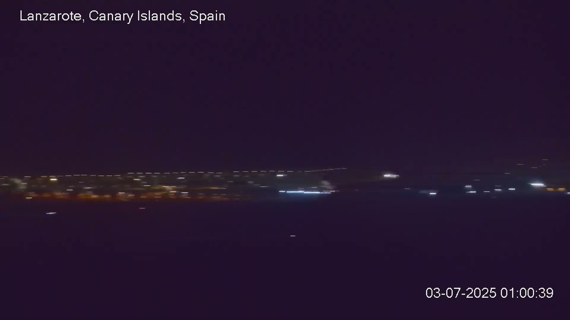 Lanzarote, Arrecife Skyline from Mina Mount Live Cam - Canary Islands, Las Palmas, Spain